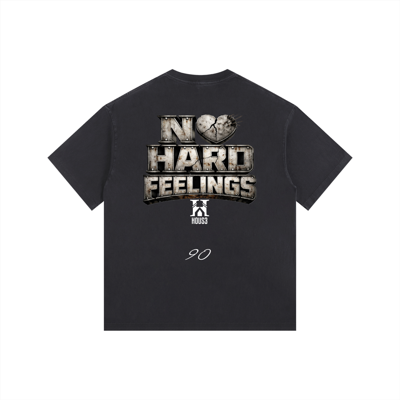 NO HARD FEELINGS Oversized Vintage Tee